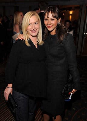 Angela Kinsey and Rashida Jones at the Los Angeles premiere of Universal Pictures' Leatherheads  03/31/2008 Photo: Lester Cohen, WireImage.com