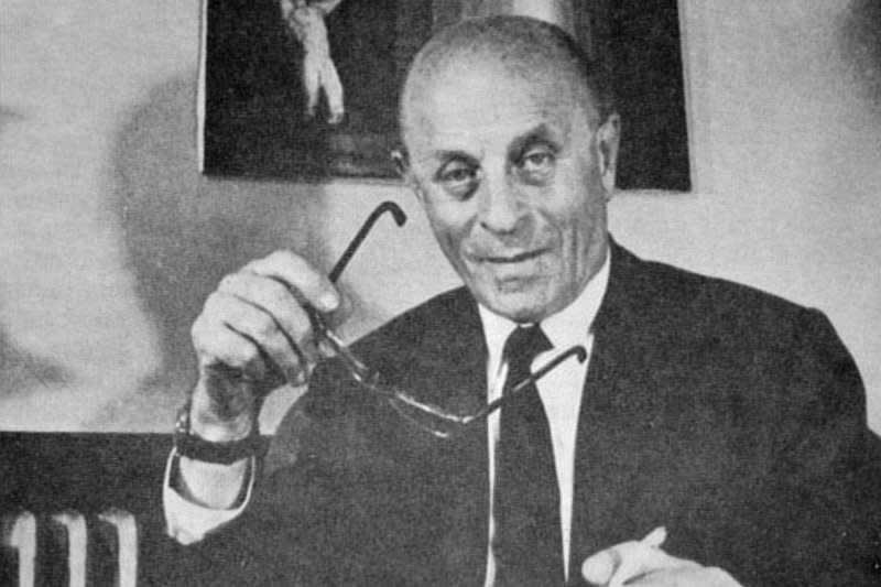 On June 10, 1943, Hungarian Laszlo Biro, pictured in 1978, secured a patent for his invention -- the first successful and widely used ballpoint pen. File Photo courtesy of Wikimedia