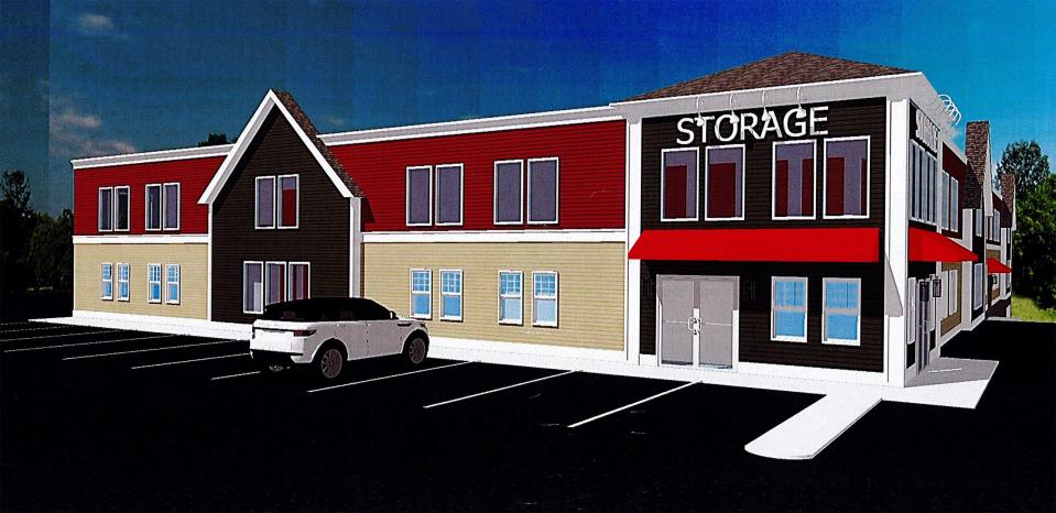 This rendering shows the Middletown Self Storage facility being proposed for Valley Road.