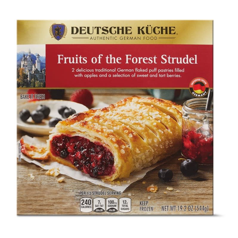 Deutsche Küche Apple or Fruits of the Forest Strudel<p>Aldi</p>