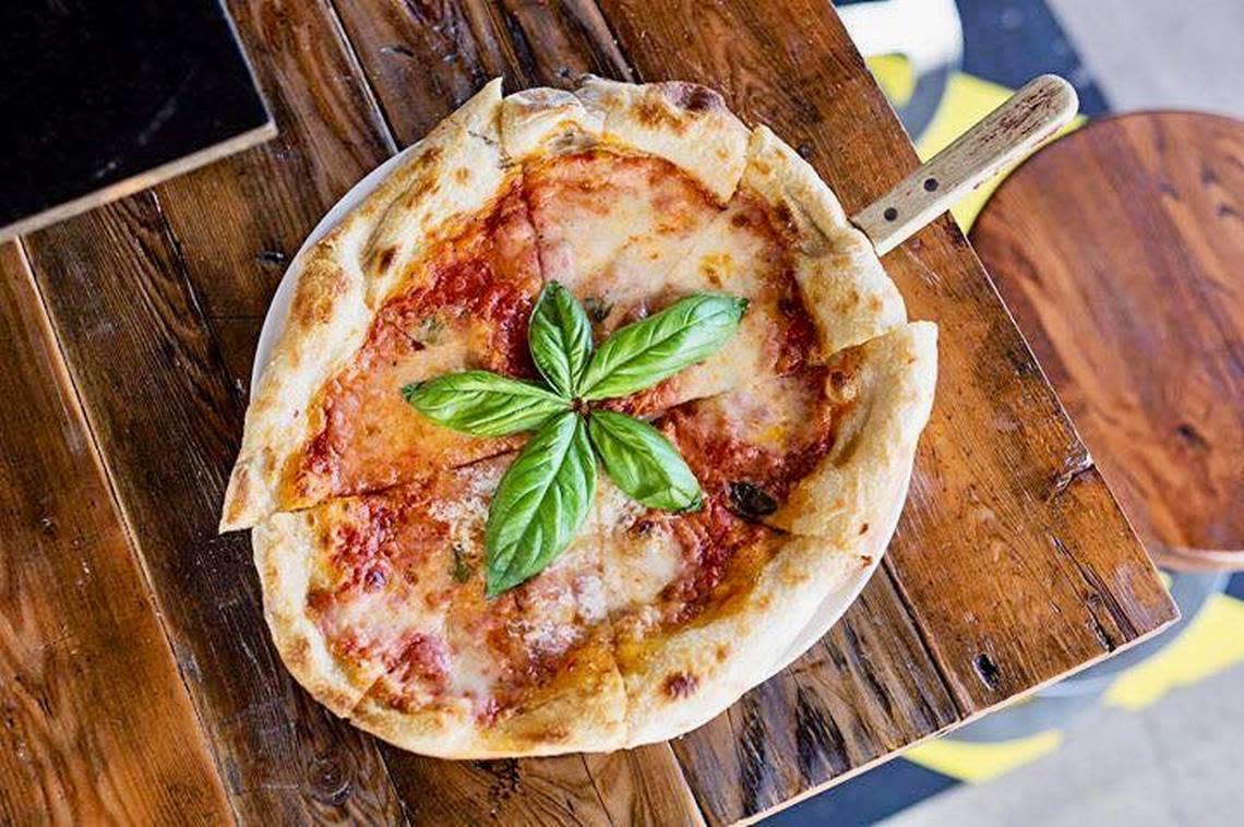 A pizza Margherita at Pie Tap, a Dallas pizzeria opening in Fort Worth.