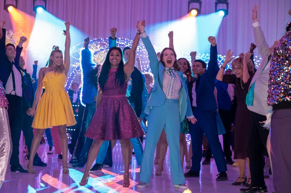 Directed by Ryan Murphy ("Glee"), the 2020 Netflix film "The Prom" is adapted from the Tony Award-nominated musical of the same.