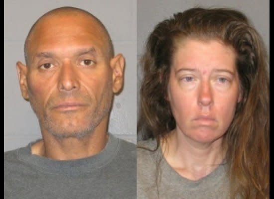 Adolfo Gomez Jr., 52, and his wife, Deborah Gomez, 43, both of Northlake, Ill., were arrested at a Walmart in Lawrence, Kan., after someone spotted a 5-year-old boy sitting outside a sport utility vehicle with his hands and feet bound and a blindfold covering his eyes. -AP