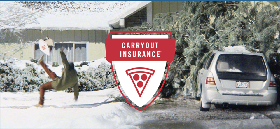 Domino’s carryout insurance, launched last year. Screenshot from Domino’s website.