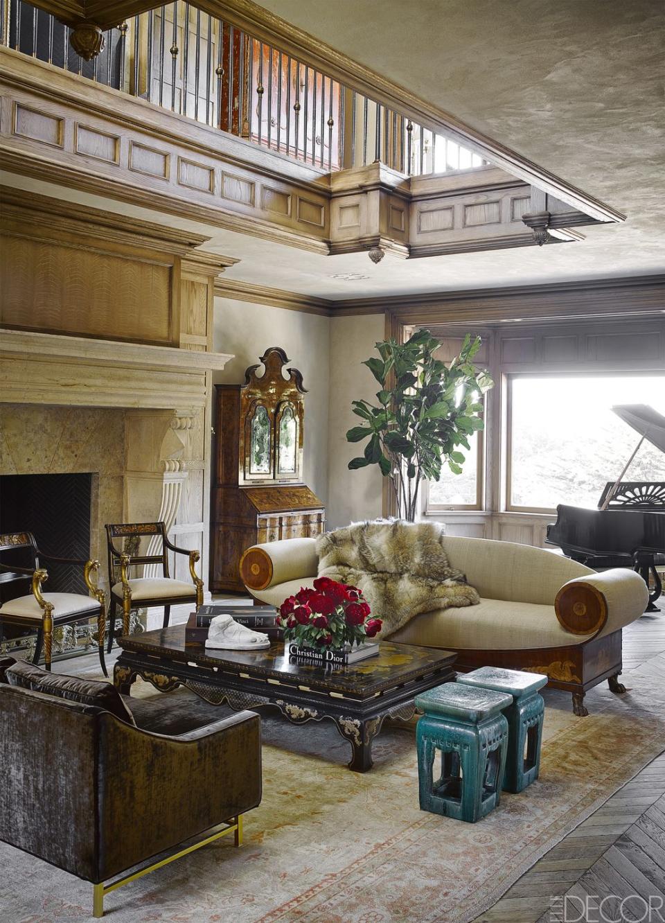 Use a Fur Throw to Dress Up a Living Room