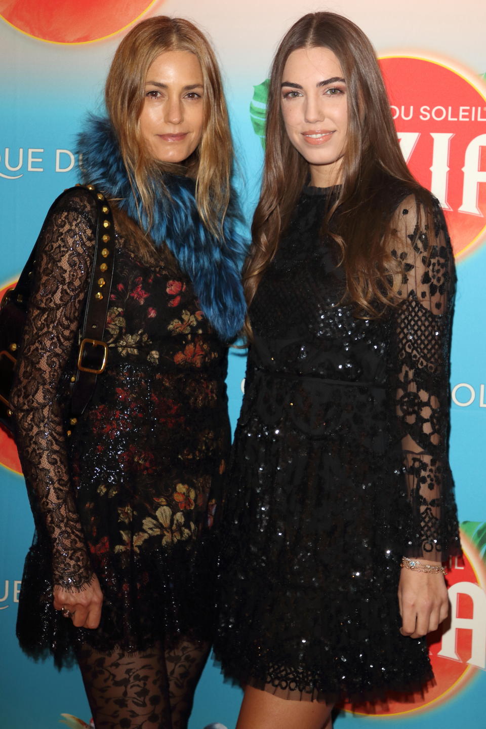 LONDON, UNITED KINGDOM - JANUARY 15, 2020: Yasmin Le Bon and Amber Le Bon at the Cirque du Soleil Luzia Press Night at the Royal Albert Hall, Kensington.- PHOTOGRAPH BY Keith Mayhew / Echoes Wire/ Barcroft Media (Photo credit should read Keith Mayhew / Echoes Wire / Barcroft Media via Getty Images)