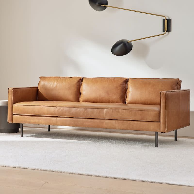 <p><a href="https://go.redirectingat.com?id=74968X1596630&url=https%3A%2F%2Fwww.westelm.com%2Fproducts%2Faxel-leather-sofa-h1465&sref=https%3A%2F%2Fwww.esquire.com%2Flifestyle%2Fg42217798%2Fbest-leather-sofas%2F" rel="nofollow noopener" target="_blank" data-ylk="slk:Shop Now;elm:context_link;itc:0;sec:content-canvas" class="link ">Shop Now</a></p><p>Axel Leather Sofa</p><p>westelm.com</p><p>$2499.00</p>