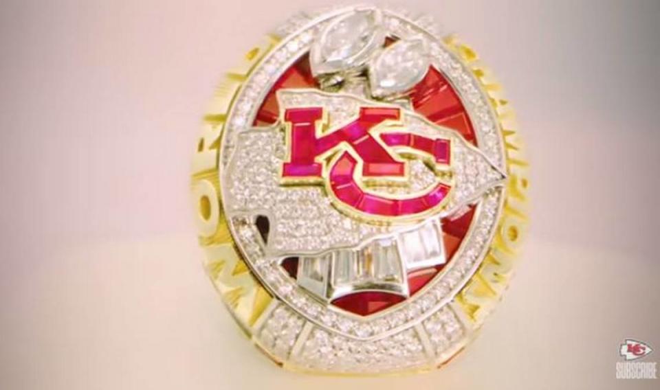 The Kansas City Chiefs’ last Super Bowl ring, in 2020.