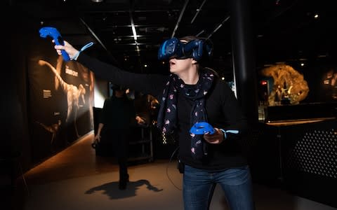 Virtual reality headsets transport you to the Jurassic world - Credit: AMNH