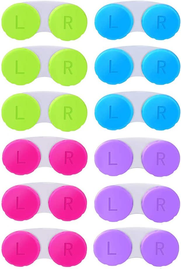 <p>Kiseer 12 Pack Colorful Contact Lens Case Box, $7, <a href="https://howl.me/cj6BDkLJlEo" rel="nofollow noopener" target="_blank" data-ylk="slk:available here;elm:context_link;itc:0;sec:content-canvas" class="link ">available here</a></p>