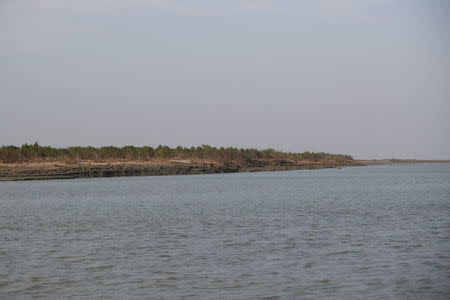 View of the Vashan Char, previously known as Thengar Char island in the Bay of Bengal, Bangladesh February 14, 2018. Picture taken February 14, 2018. REUTERS/Stringer