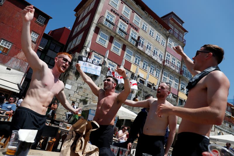 Champions League - Fans in Porto ahead of the Champions League Final Manchester City v Chelsea