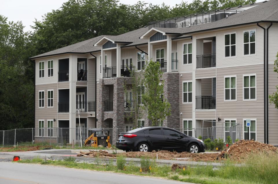 The Lone Oak Meadows housing complex on S. Park Road in Louisville, Ky. on May. 28, 2023.  The development is one of several that offer affordable housing around the city.