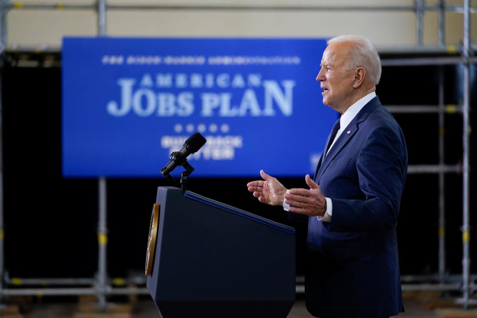 President Joe Biden says he wants to pay for his infrastructure plan by raising corporate taxes.