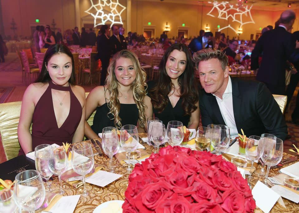 Gordon Ramsay is pictured here with his wife and two of their children. Source: Getty