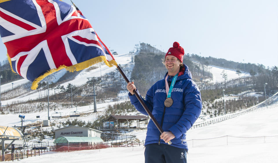 Snowboarder Billy Morgan will carry the Team GB flag at the closing ceremony of the PyeongChang Olympics (picture Andy J Ryan/Team GB)