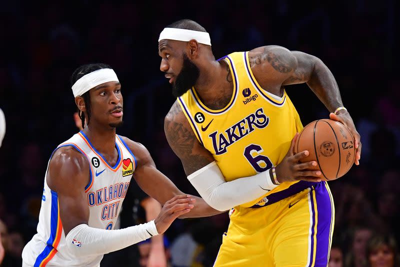 NBA: Oklahoma City Thunder at Los Angeles Lakers