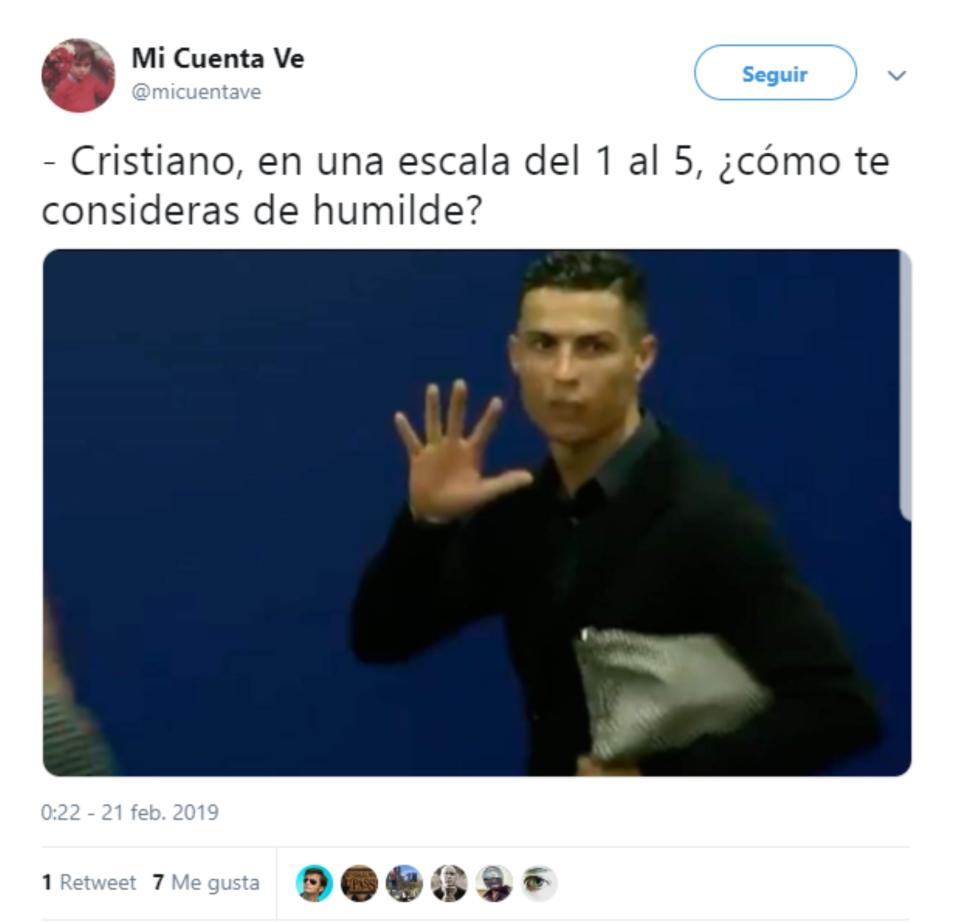 Críticas a Cristiano Ronaldo en Twitter por sus dardos a la afición del Atleti