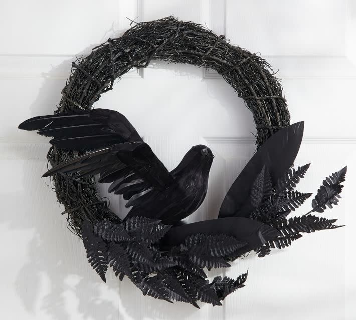 3) Spooky Crow Wreath