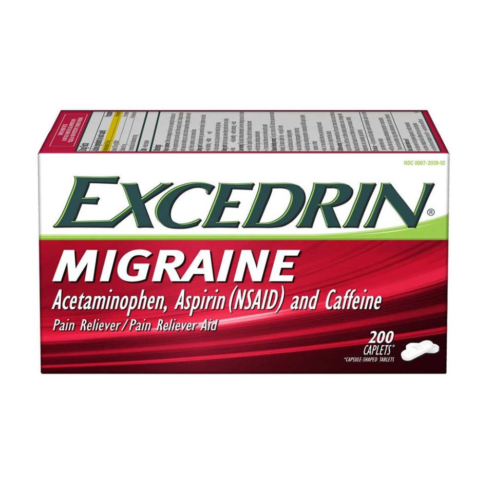 3) Excedrin Migraine Caplets (200 Count)