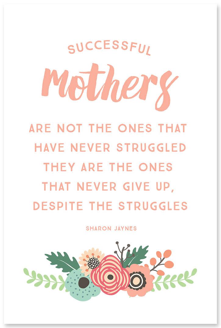 Successful Mothers Quote Art