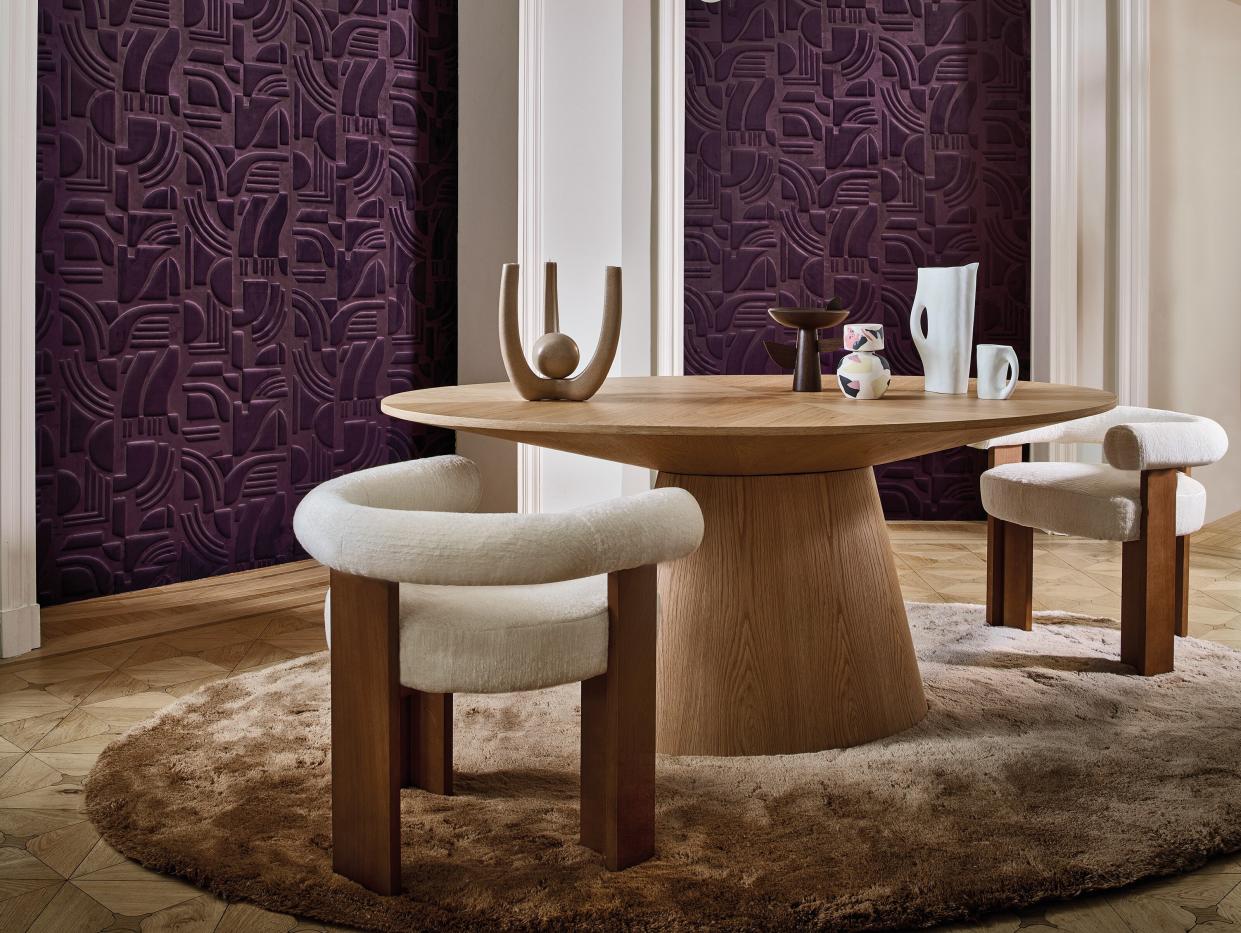  A wallcovering in velvet. 