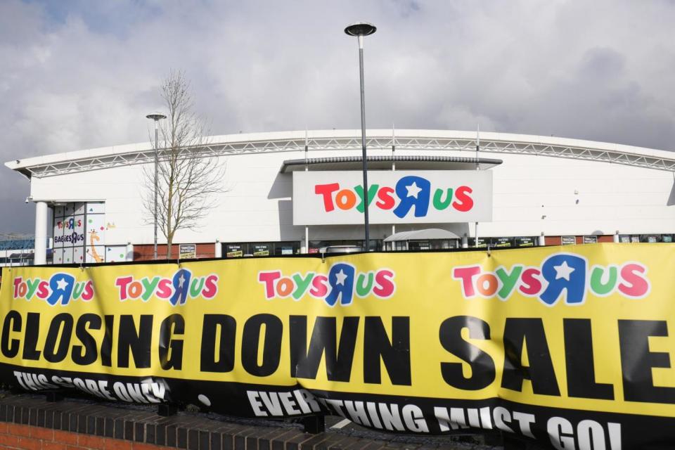 File photo: Toys 'R' Us at St Andrews Retail Park, Birmingham, West Midlands. (PA Archive/PA Images)