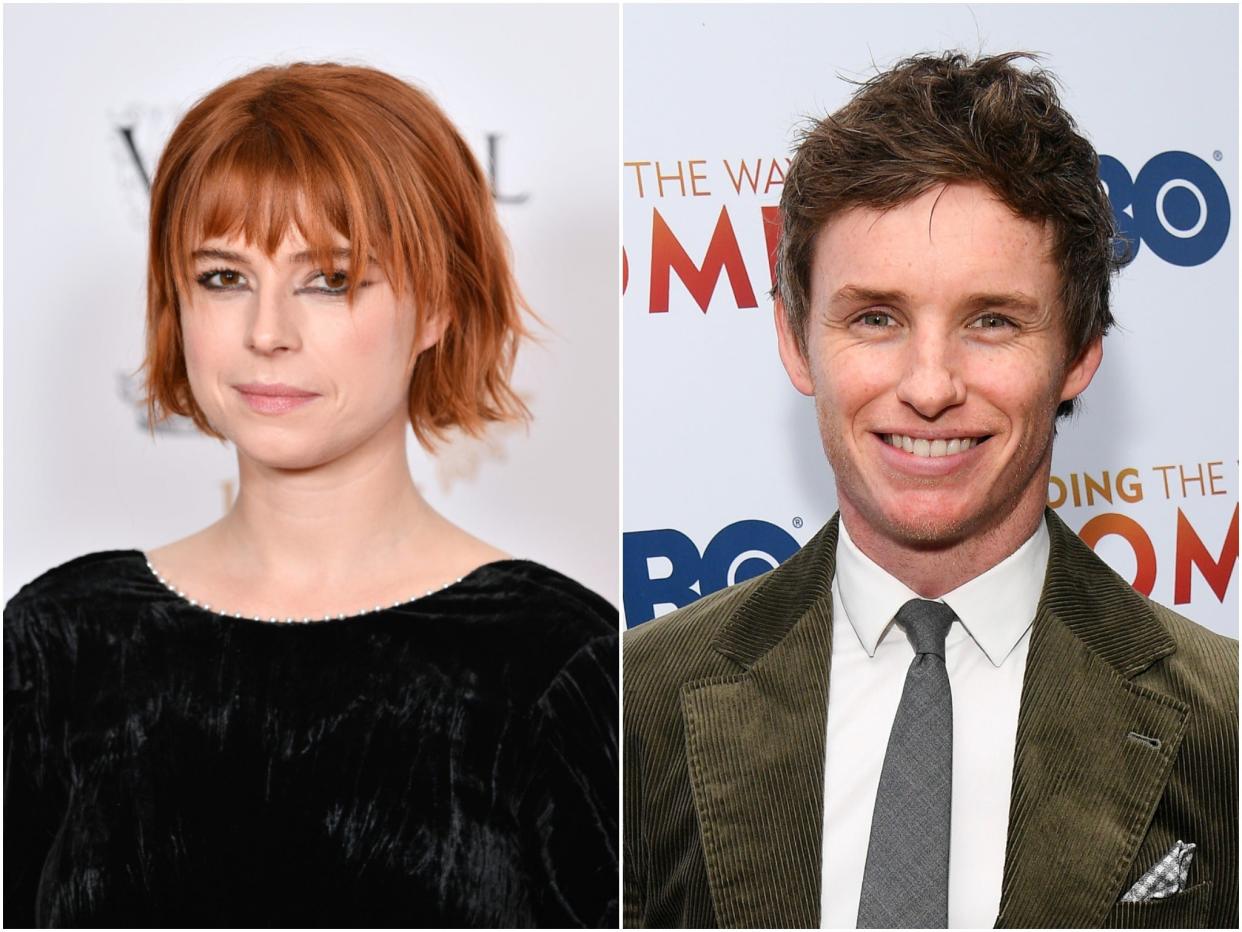 Jessie Buckley and Eddie Redmayne will star in a new production at the Kit Kat Club (Getty)