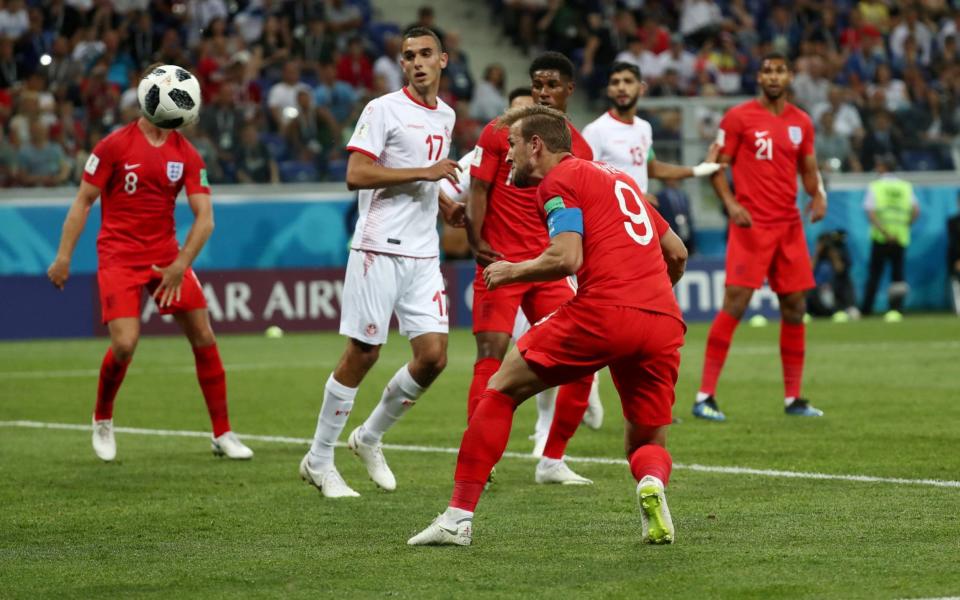 Captain Harry Kane came to England's rescue with a stoppage-time header to clinch the 2-1 win over Tunisia - REUTERS