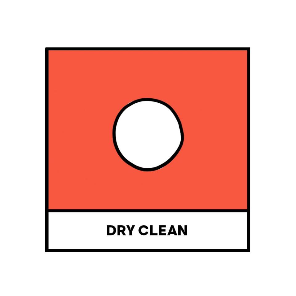 dry clean laundry symbol