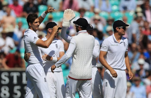 Steven Finn, left, was a key part of England's team in all formats between 2010 and 2017 