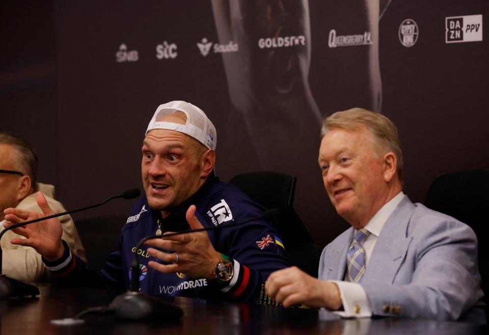 Tyson Fury during his post-fight press conference (Action Images via Reuters)