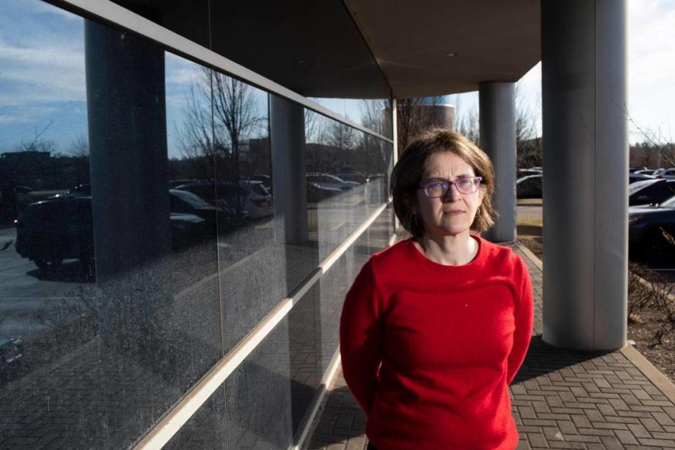 Dr. Keisa Fallin-Bennett poses for a portrait at UK HealthCare Fountain Court in Lexington, Ky., Tuesday, February 28, 2023. Silas Walker/swalker@herald-leader.com