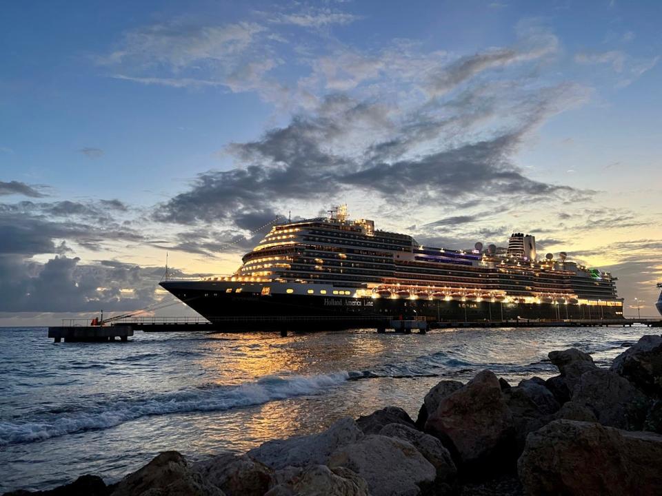 Holland America Line Rotterdam ship in water