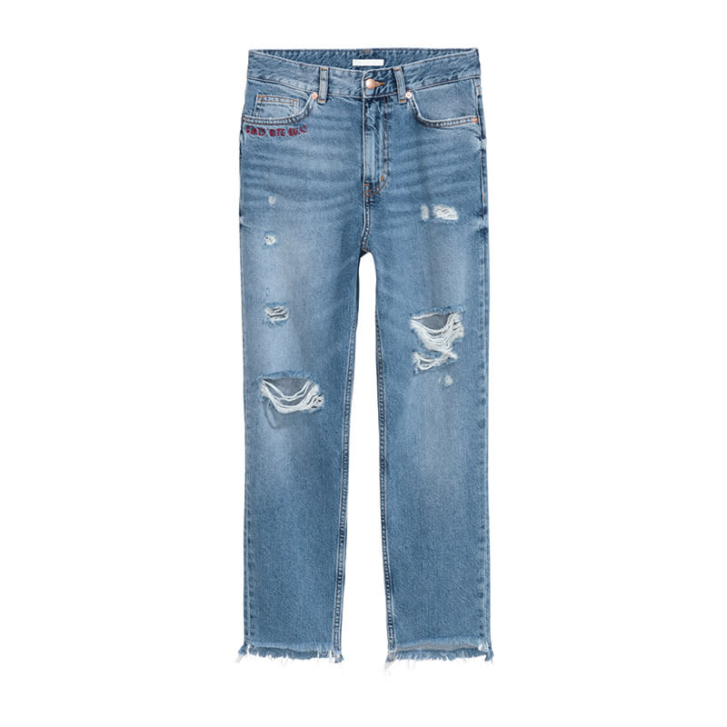 <a rel="nofollow noopener" href="http://rstyle.me/n/crm7unchdw" target="_blank" data-ylk="slk:Straight Regular Jeans, H&M, $40;elm:context_link;itc:0;sec:content-canvas" class="link ">Straight Regular Jeans, H&M, $40</a>