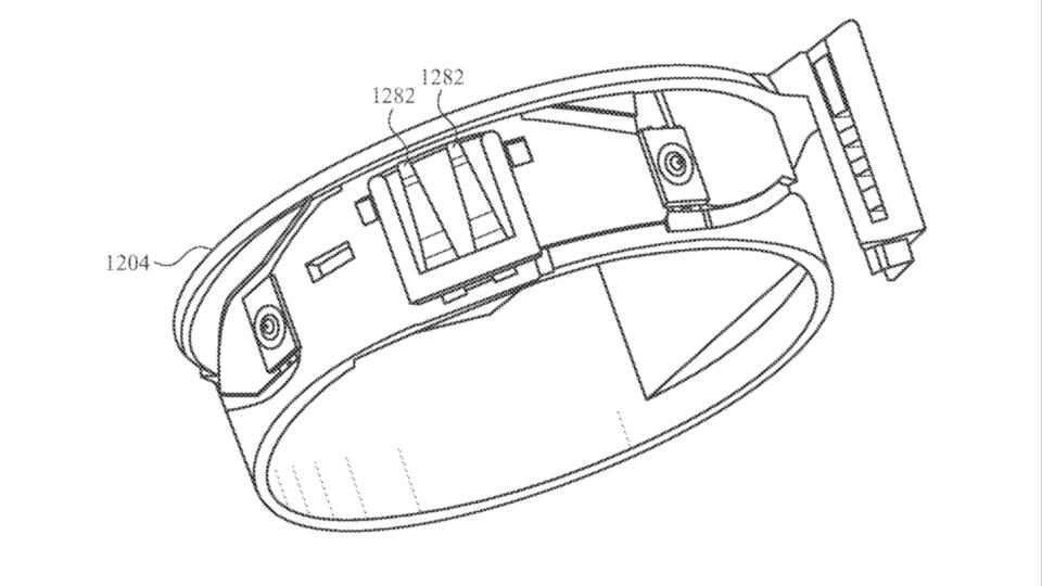 A patent render of an Apple Smart Ring concept