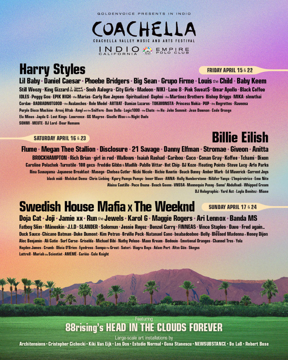 Coachella 2022 Flyer