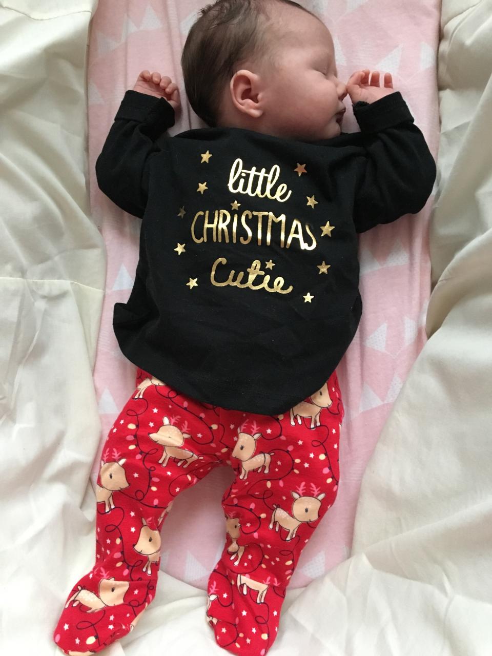 Sofia looking cute in her Christmas clothes (Collect/PA Real Life)

