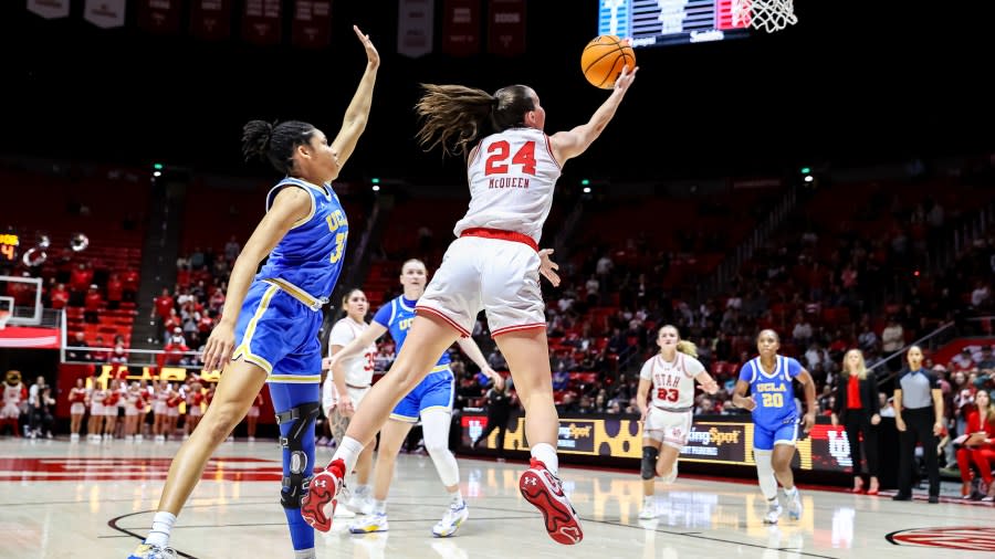 NCAA WBB. Utah Utes vs. UCLA Bruins at Jon M. Huntsman Center in Salt Lake City, UT on Monday, January 22, 2024. © Bryan Byerly