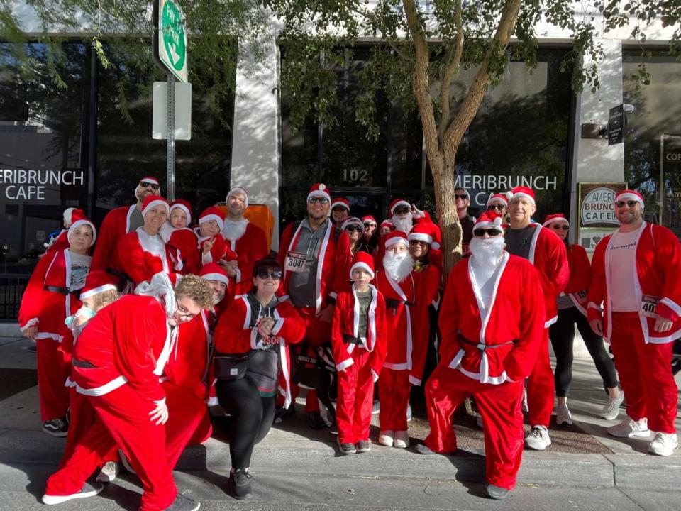 Corporate participants in the Las Vegas Great Santa Run benefiting Opportunity Village