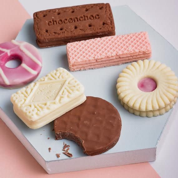 9)  Novelty Cookie-Shaped Chocolates