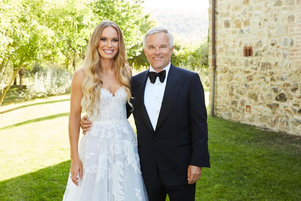 Caroline posing with her father (and coach) Piotr Wozniacki.