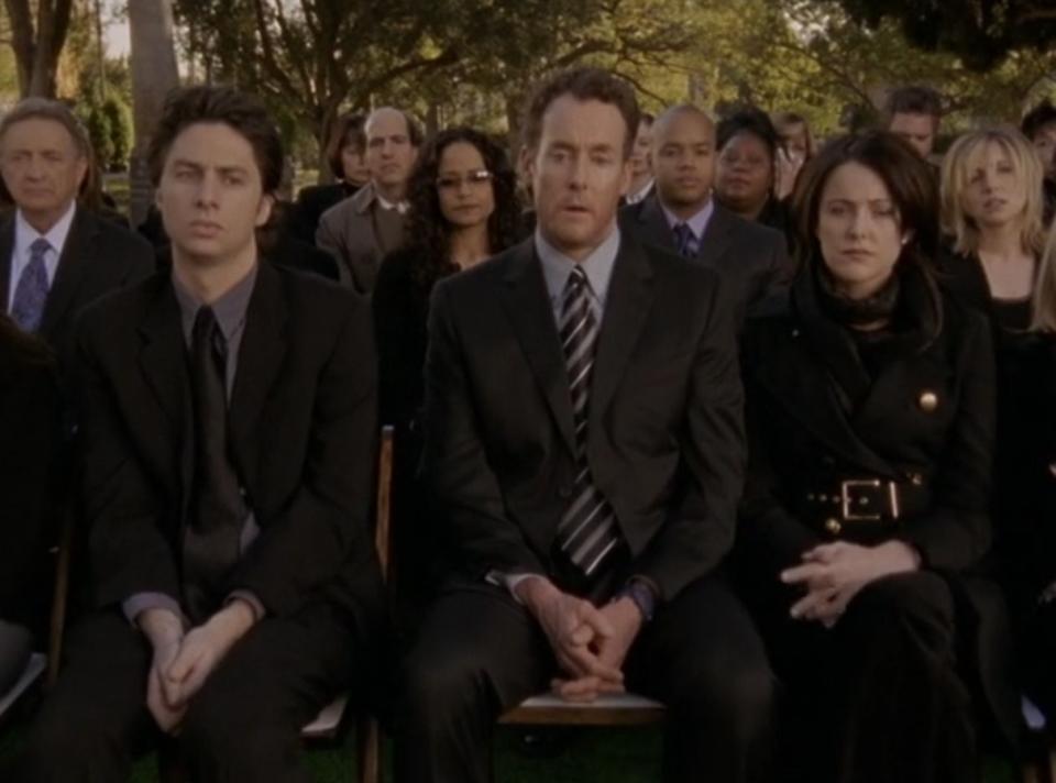 Dr. Cox at funeral