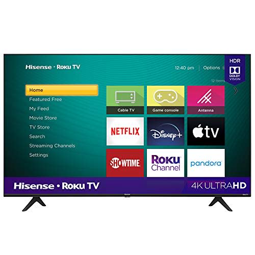 Hisense 43-Inch Class R6090G Roku 4K UHD Smart TV with Alexa Compatibility (43R6090G, 2020 Mode…