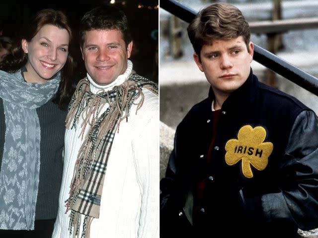 <p>Jim Smeal/Ron Galella Collection/Getty ; Maximum Film / Alamy</p> Left: Christine Astin and Sean Astin during "Harry Potter and The Sorcerer's Stone" Los Angeles Premiere. Right: Sean Astin in 'Rudy'.