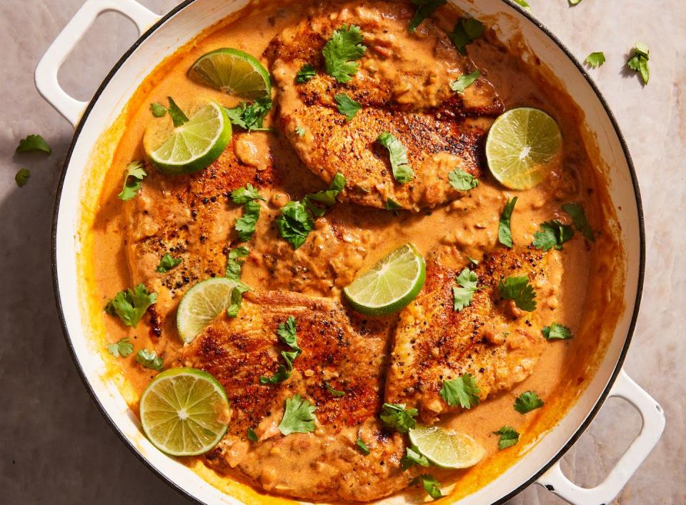 one pan coconut lime chicken