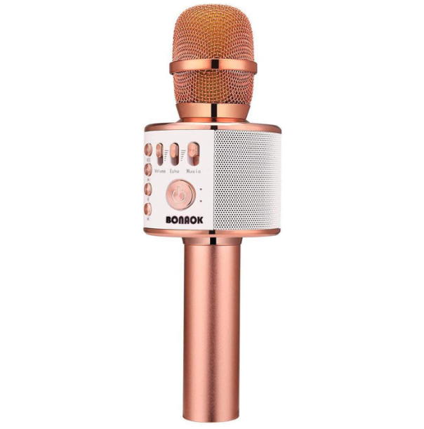 BONAOK Wireless Bluetooth Karaoke Microphone. Image via Amazon.