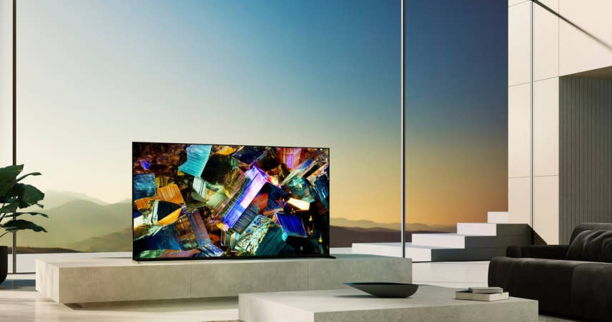 採用Mini LED的85吋 Z9K電視，7月中正式登台，售價上看50萬元。（圖／SONY提供）