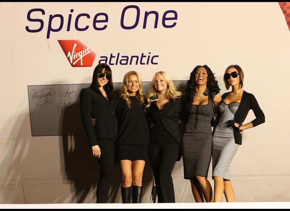 <strong>2007</strong>  The Spice Girls unveil the new name, Spice One, of a Virgin Atlantic Jet at the Flight Path Museum at Los Angeles Airport