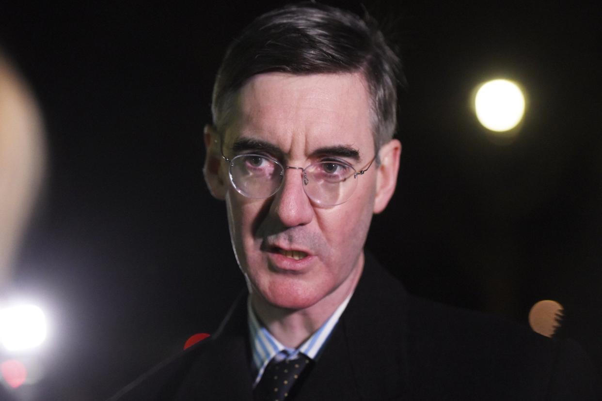 <p>Jacob Rees-Mogg was “wrong” on Covid jab claim</p> (PA)